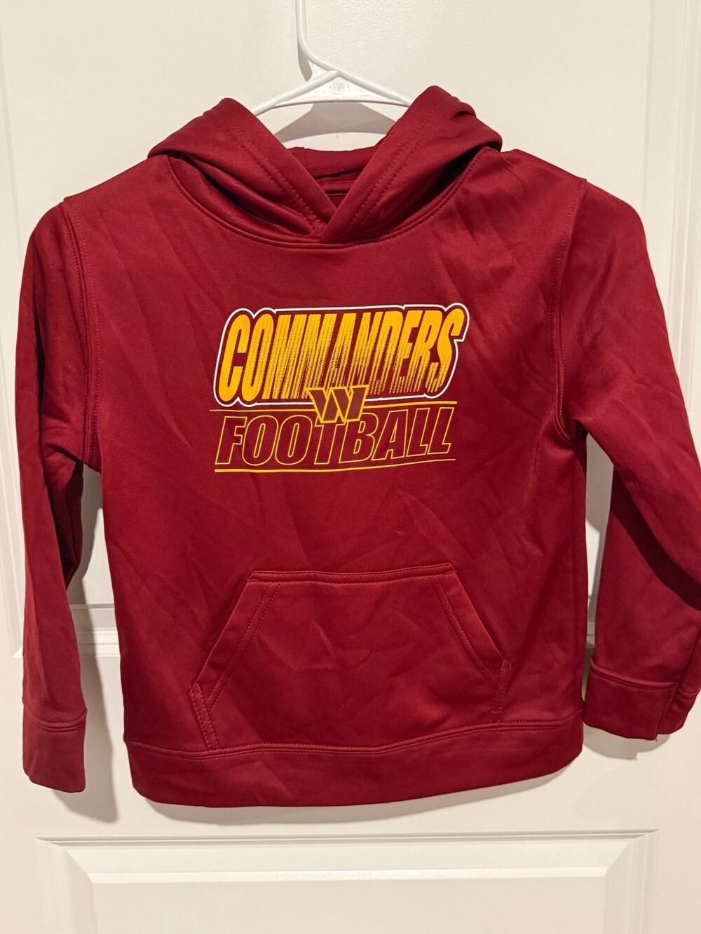 NWOT Washington Commanders NFL Kids Hoodie Youth M 5/6 Burgundy
